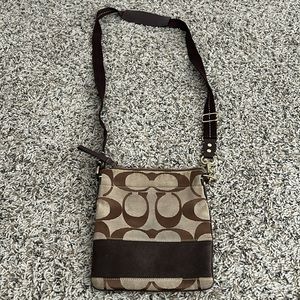 Vintage Coach signature crossbody